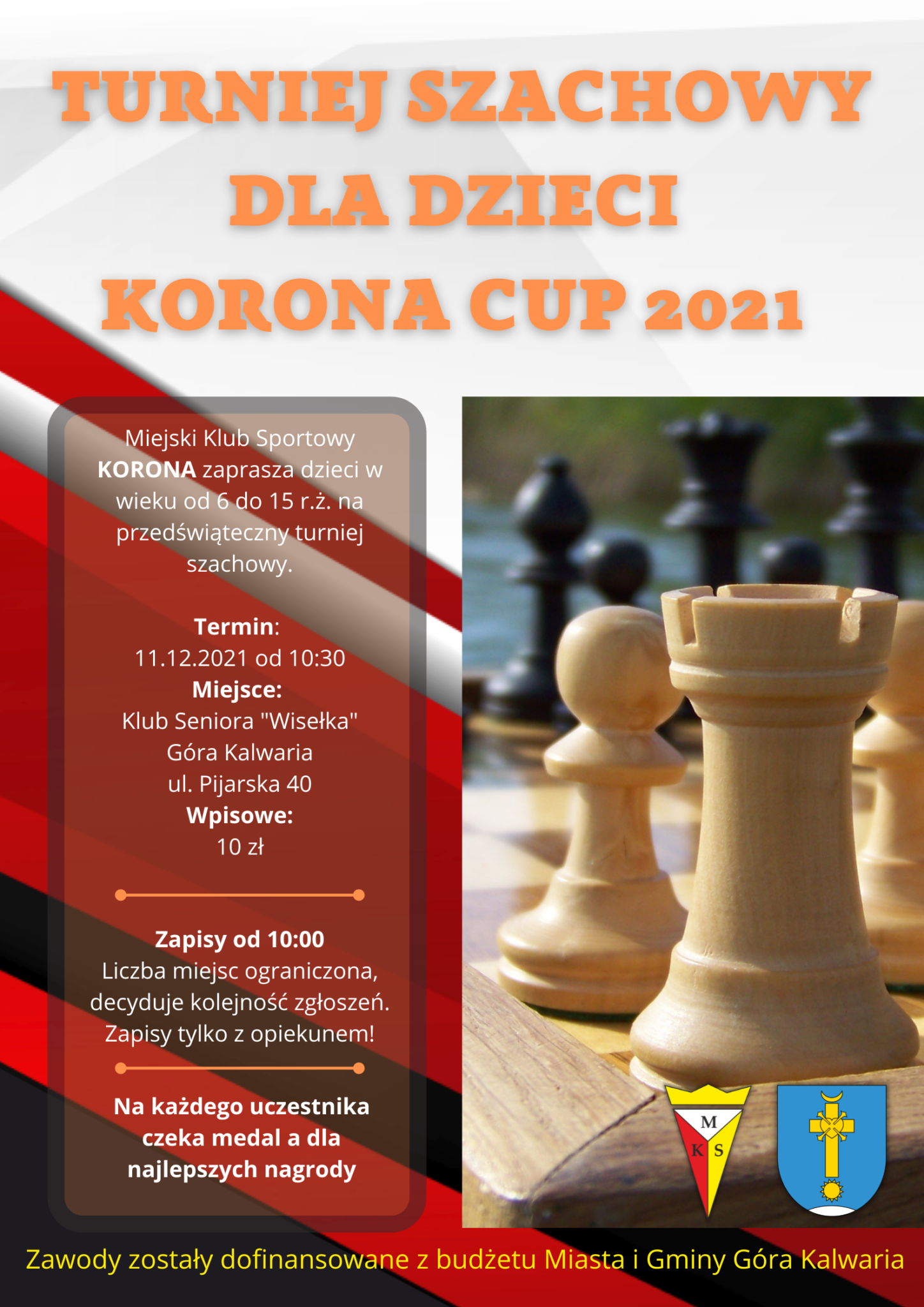 Szachowy Turniej Dla Dzieci Korona Cup 2021 MKS Korona